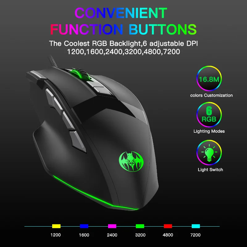 

Dual Mode Bluetooth 5.1+2.4G Wireless Gaming Mouse Portable Rechargeable Optical Ergonomic Computer Mice For Laptop PC Gamer