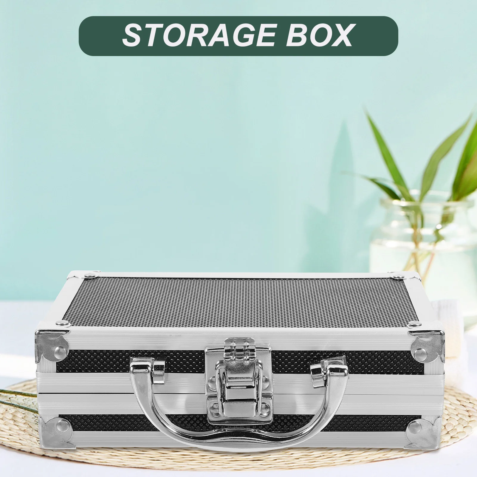 صندوق تخزين الأدوات منظم معدني ذو سعة كبيرة للسفر أدوات ورشة عمل منزلية حاوية متعددة الوظائف أداة محمولة