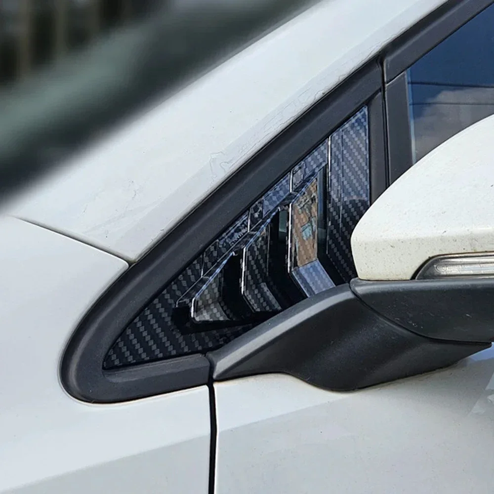 Rear Front Triangle Window Louver Side Shutter Blind Shades Cover Trim Sticker Vent For VW Golf 7/7.5 MK7/7.5 GTI R 2014-2020