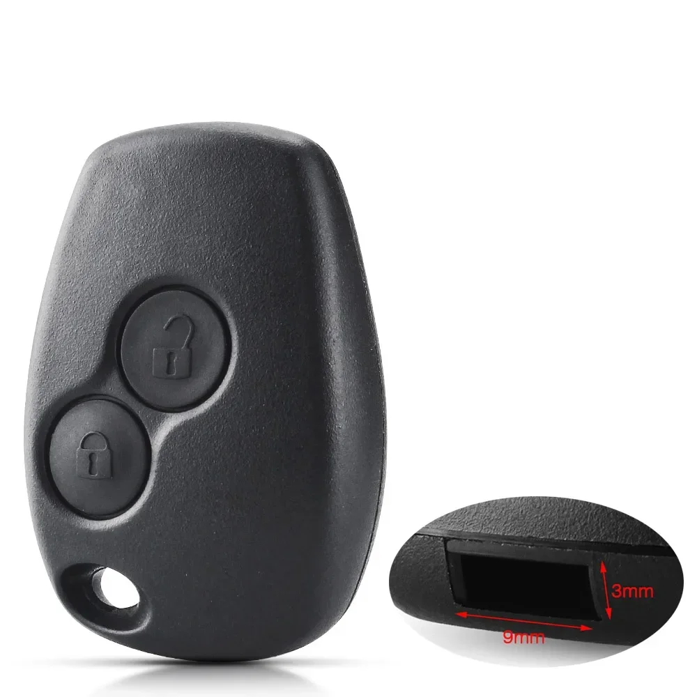 KEYYOU 10 ชิ้น 2/3 ปุ่ม Remote Key Shell ไม่มีใบมีดสําหรับ Renault Espace Laguna Duster Logan DACIA Sandero Clio Kangoo Nissan