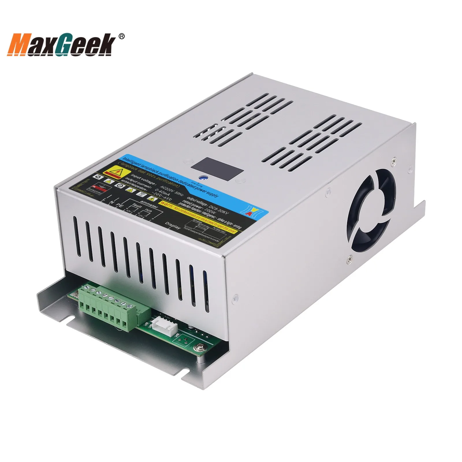 

Maxgeek HX-200w 200W 300W 500W High Voltage Power Supply with DC9-16KV Output Voltage for Oil Fume Purifier Oil Mist