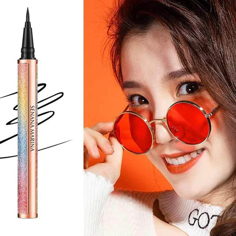 SENANA 4D Đầy Sao Tơ Gân Hàng Mi Dày Làm Dài Mascara + KẺ Mắt Nước Chống Thấm Nước Chống Thấm Mồ Hôi Lâu Khô Nhanh Bộ Mỹ Phẩm