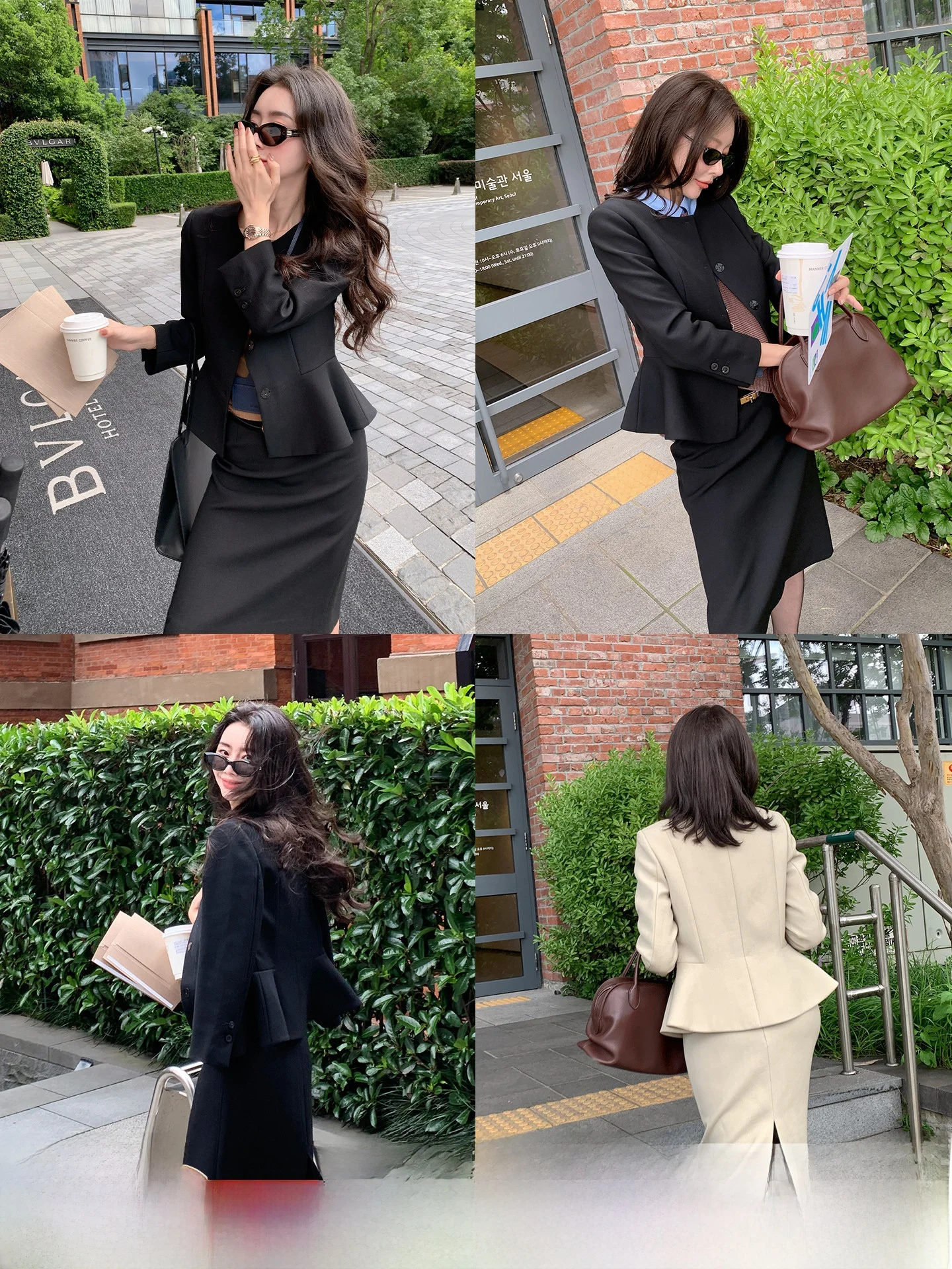 

Limited Edition Giada Petal Set Women's Autumn Top Half Skirt Two-Piece Suit Casual Style Long Sleeve V-Neck Short Pants