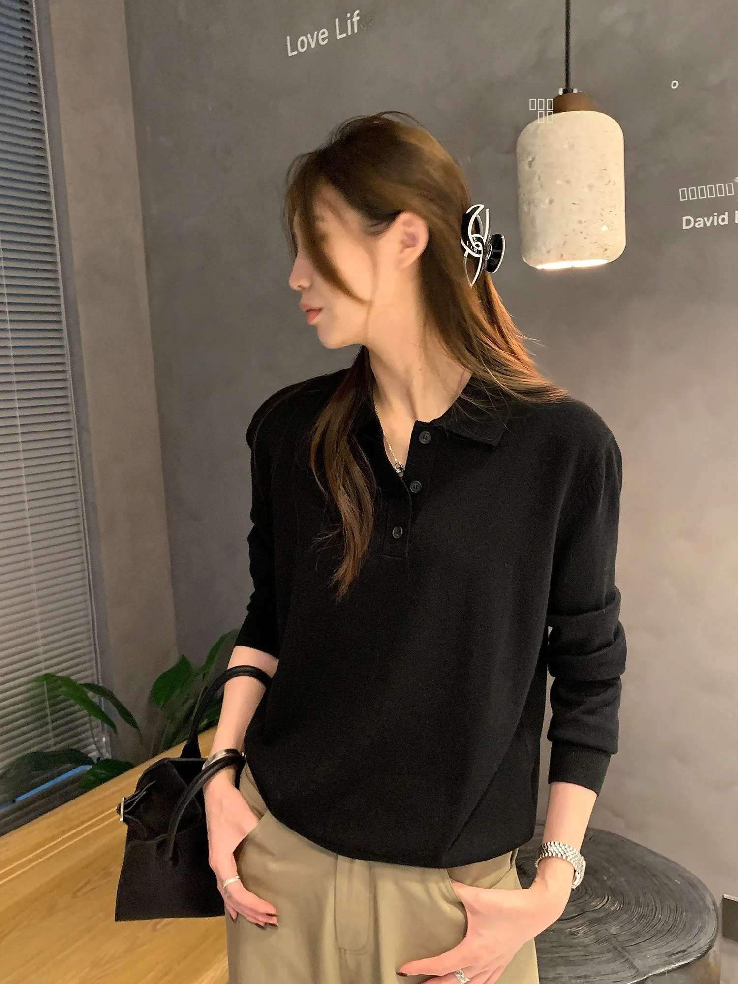 

Свободный женский шерстяной вязаный свитер с длинными рукавами, белый, комфортный, мягкий, осенняя новинка