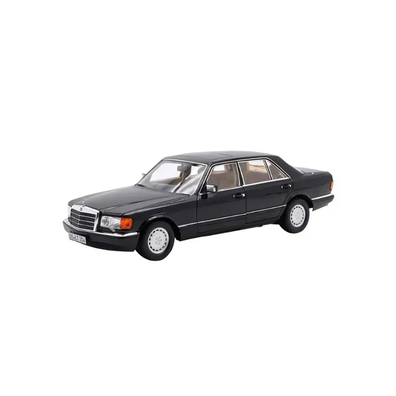 Modelo de carro completo de liga de fundição para crianças, 6ª geração, Mercedes-Benz Classe S, 560SEL, W126, modelo de escala 1:18, presente