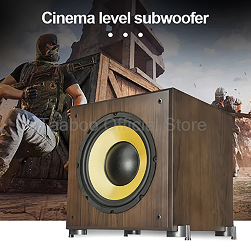 

12 Inch Active Subwoofer Speaker High Power HiFi Wooden Subwoofer High Fidelity Pure Bass Home Theater Sound Box With Amplifier