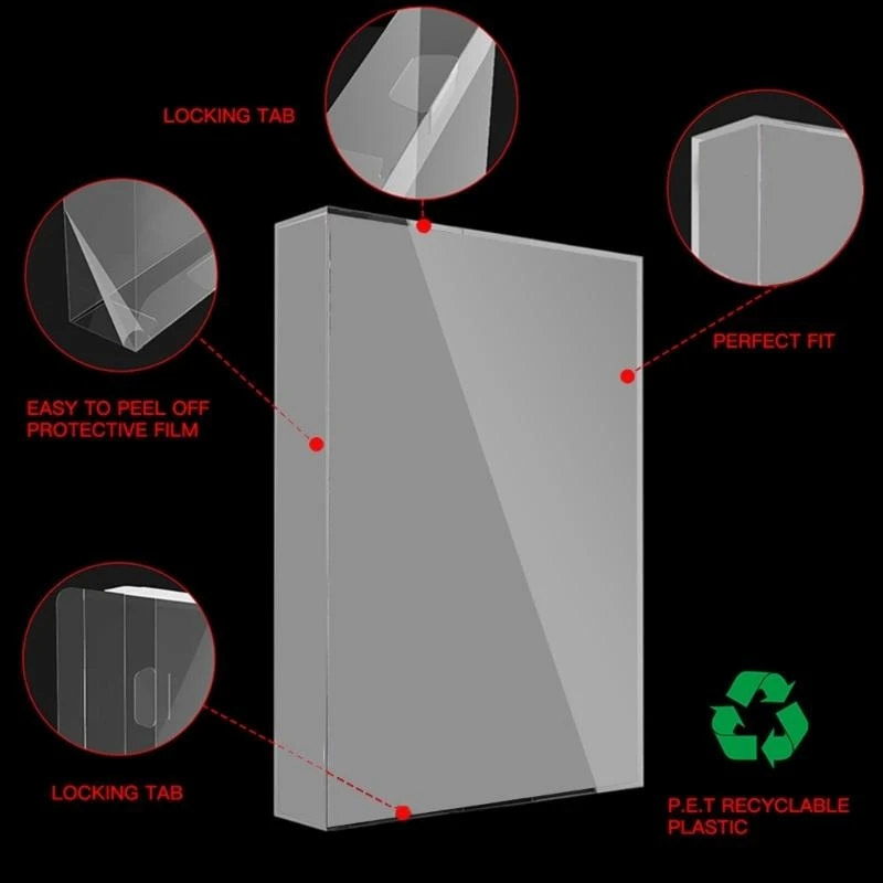 صندوق واقيات خرطوشة اللعبة مضاد للغبار ومضاد للخدش للحفاظ على ذاكرة الألعاب #4