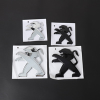 Car Front Grill Emblem Rear Trunk Badge Sticker For Peugeot RCZ 206 208 308 207 508 107 307 408 3008 Auto Decoration Accessories