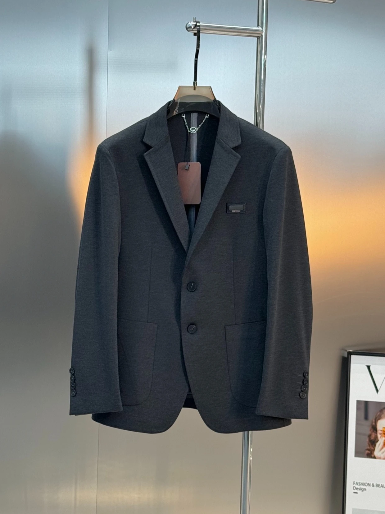 

LP бесшовный пиджак из прессованной парчи