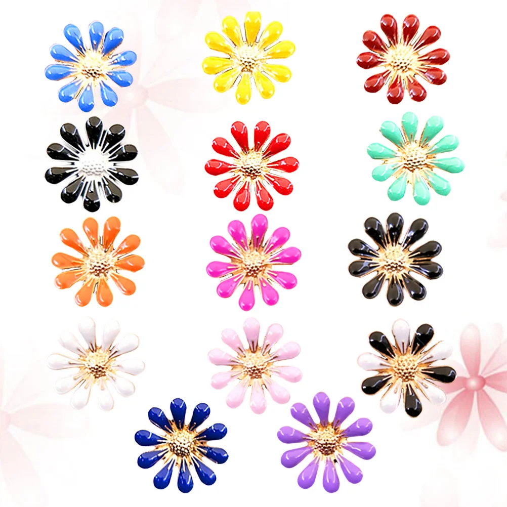 

20 PCS Daisy Accessories Small Alloy Pendants Women Jewelry Decor Little Metal