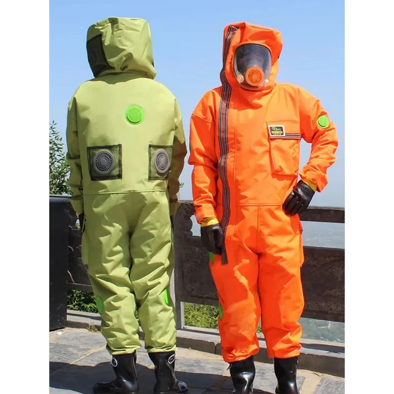 Wasp Clothing Anti-bee Thickened Full Set of Breathable Catching Bees Anti Hornet Suit with Fan Beekeeper Equipment Tools