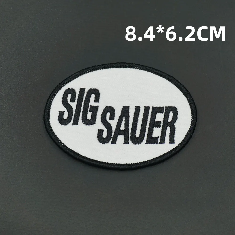 SIG SAUER LOGO embroidered patches with hook backing