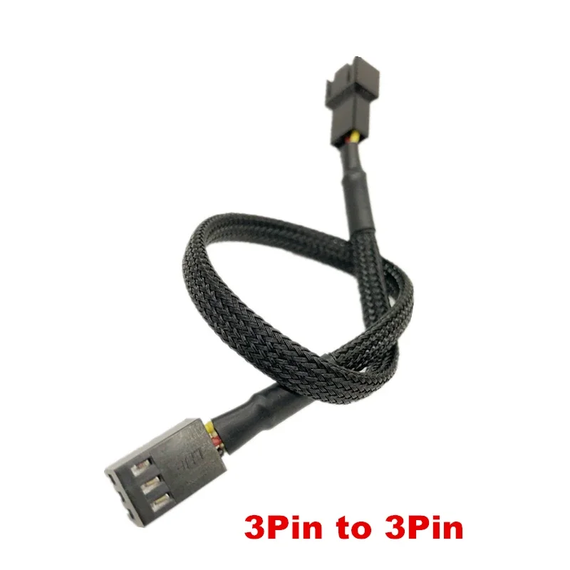 3 / 4Pin إلى 3/4pin تمديد كابل اللوحة 1 إلى 2/3 طرق الفاصل الأكمام موصل وحدة المعالجة المركزية PWM مروحة المعلبة النحاس 3pin إلى 3pin