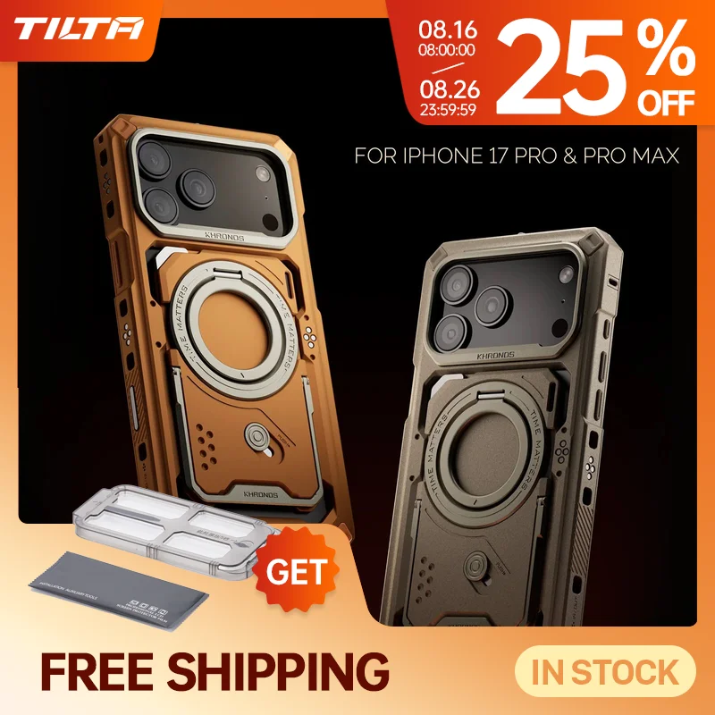 TILTA für iPhone 17 Pro iPhone 17 Pro max Hülle Khronos Classic Cage Ultimatives Kit mit MagSafe Magnetic Muti-Funktion Backplate