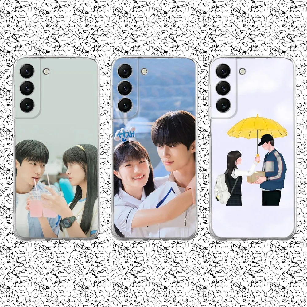 Lovely Runner Korea TV Series Phone Case Silicone For Samsung S30,S23,21,22,20,S20 FE lite,S10,9,PIus Note20ultra Cover Clear