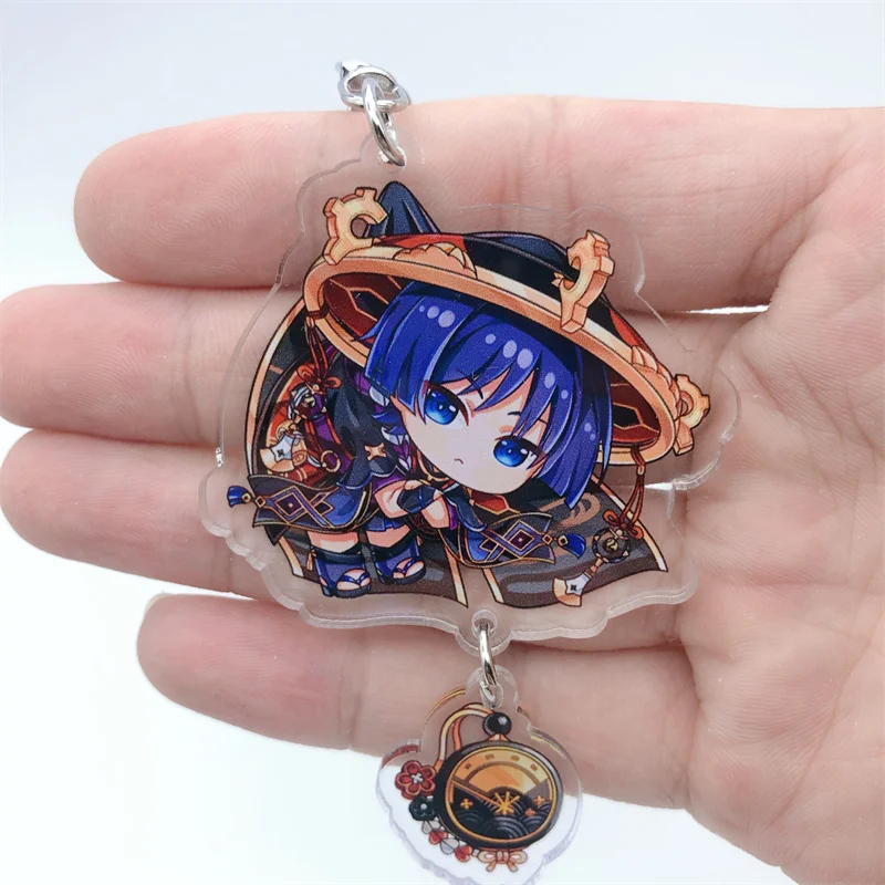 Genshin Impact Keychain Tighnari Dottore Doctor Nahida Accessories Backpack Anime Pendant Prop Badge Christmas Gift