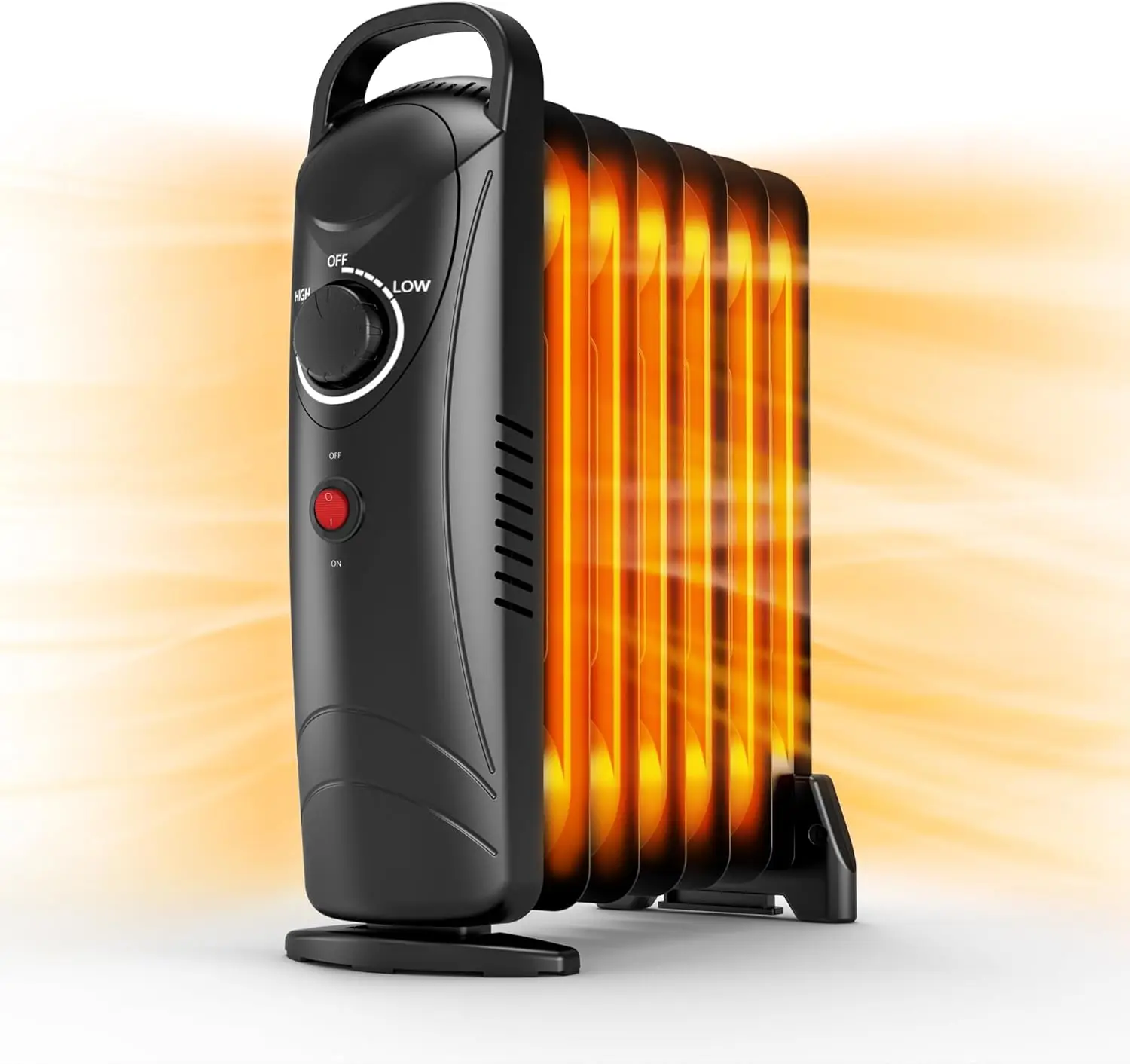 

Oil Heater, 700W Oil-Filled Radiator Heater with Thermostat, Overheat Protection,2 Heat Settings, , for indoor use, Quiet Space