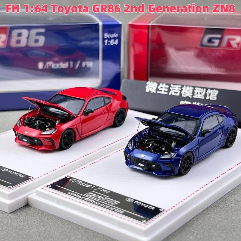 

В наличии: 1:64 Toyota GR86 2-го поколения ZN8, литая под давлением модель автомобиля из сплава, праздничная подарочная игрушка для мальчиков, коллекционный предмет для взрослых.
