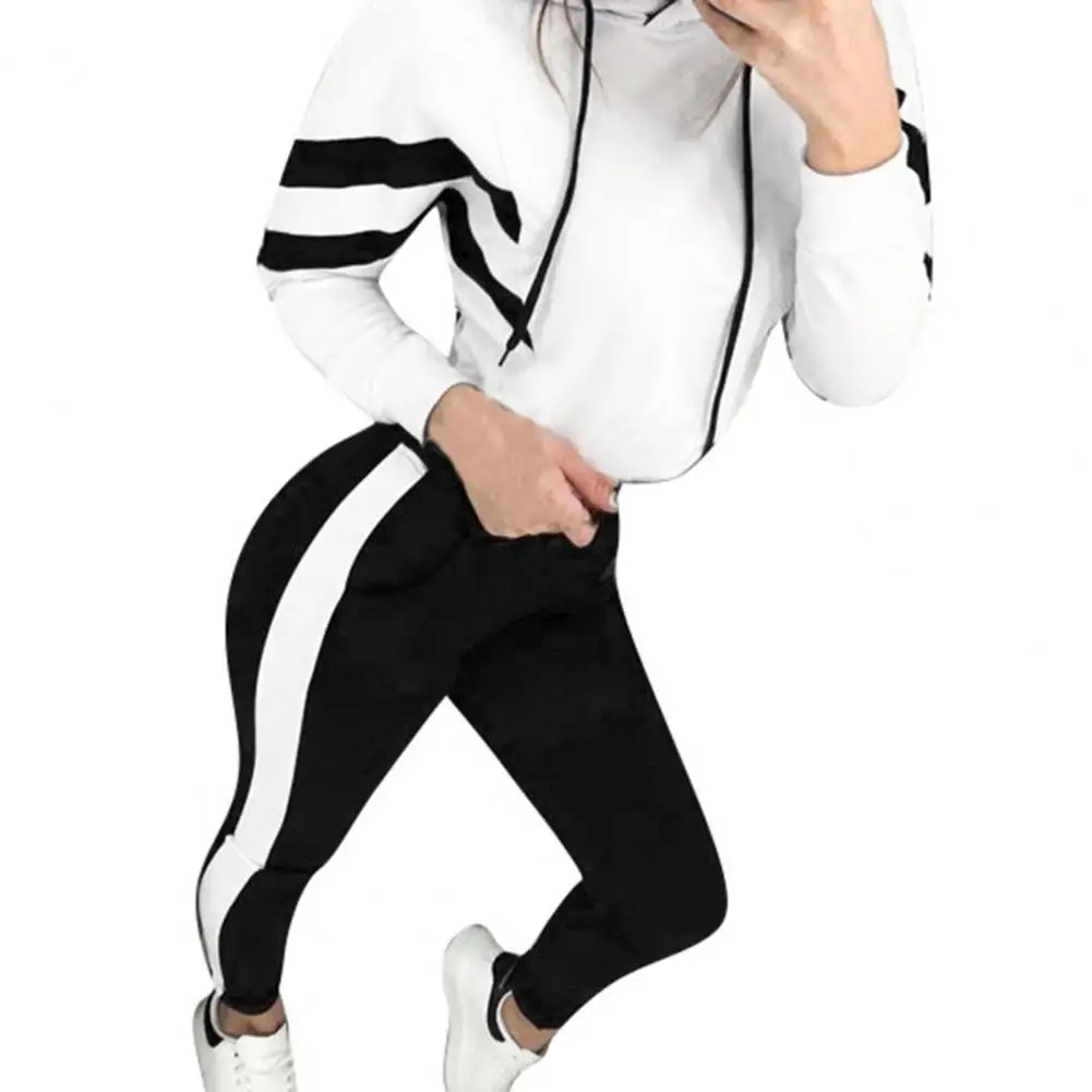 2 Pieces Set Women 2023 hot style Europe America autumn hooded fleece suit two-piece Sports Set dropshipping