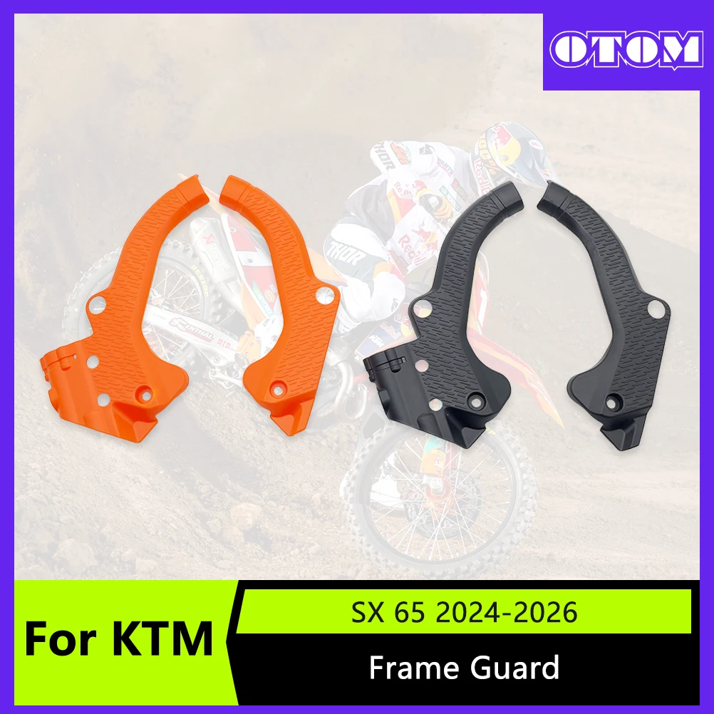 

OTOM Motorcycle X-Grip Frame Guard Plastic Cover For KTM SX65 HUSQVARNA TC MC65 2024-2026 Off Road Frame Protector