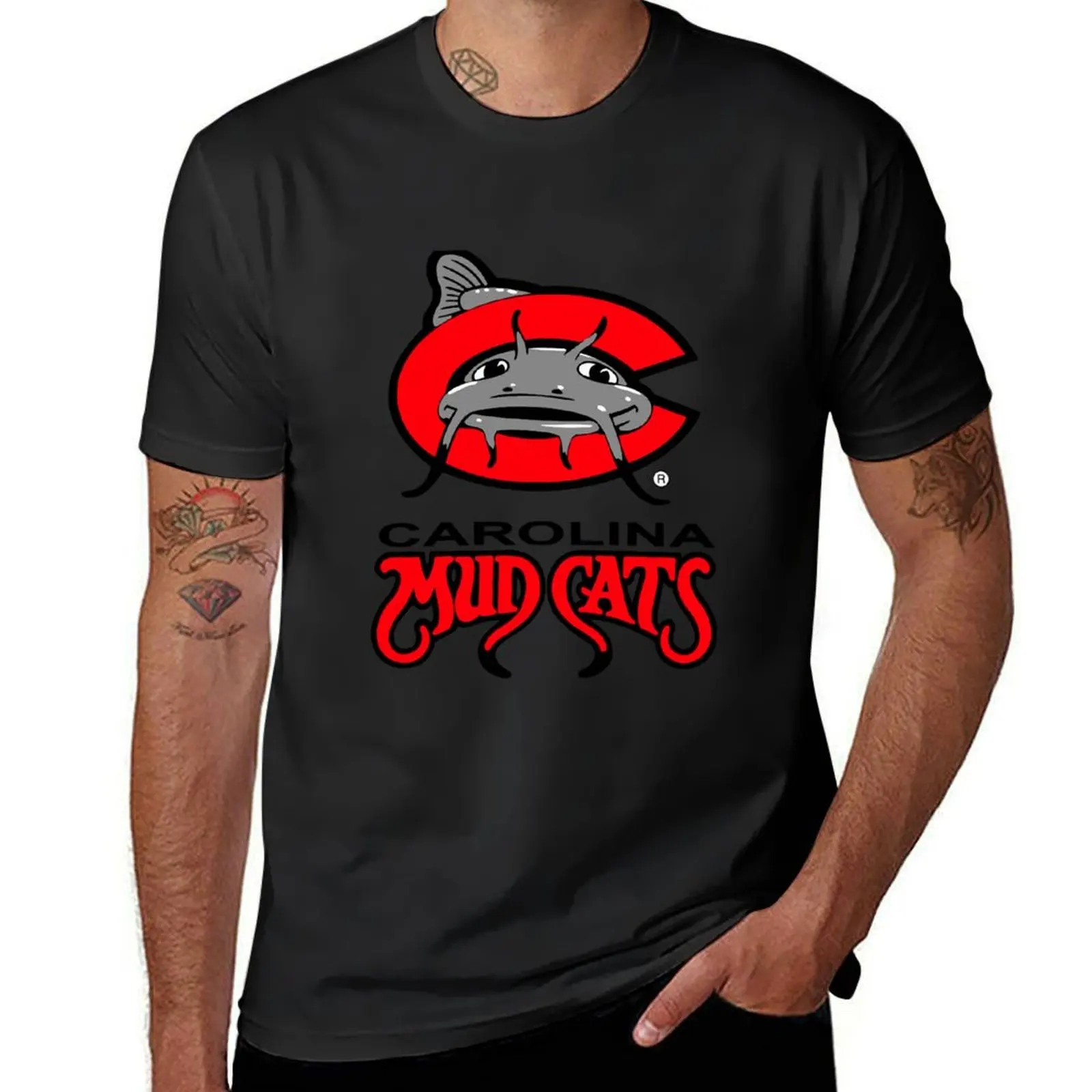 crew Carolina Mudcats T-Shirt tees Aesthetic clothing t shirts for men