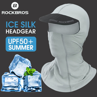 ROCKBROS Men's Women's Balaclava Summer Cool Ice Silk Full Face Mask Cycling Cap Sun Protection Bike Motorcycle Mask Fishing Hat
