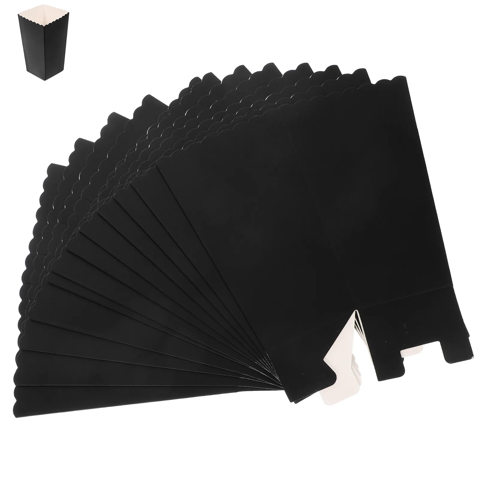 48Pcs Food Packaging Boxes Popcorn Boxes Foldable Paper Containers for Party Supplies Movie Night Snack Holders Bulk