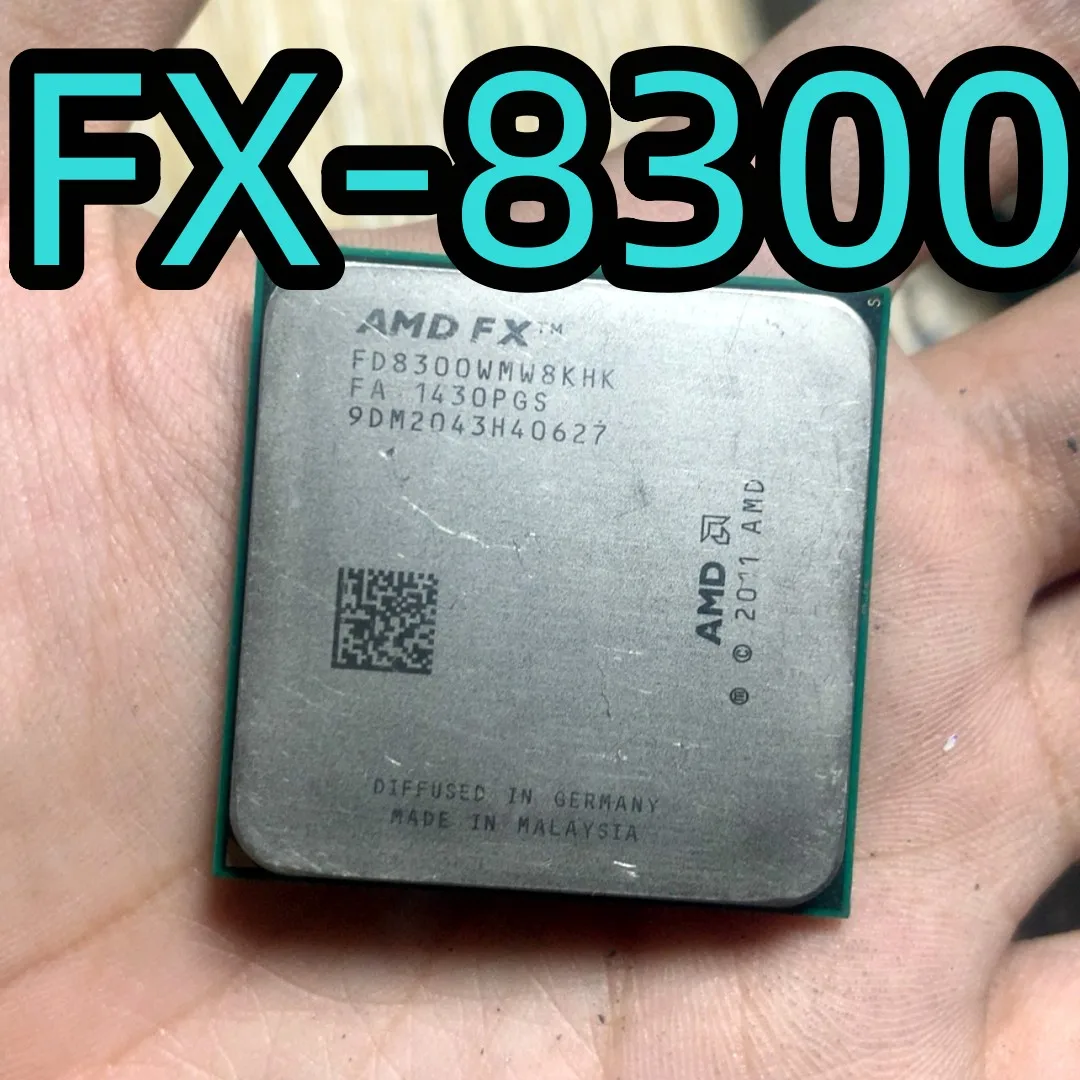 

AMD FX-8300 FX 8300 FX8300 3.3 GHz Used Eight-Core 8M Socket AM3+ 95W CPU Processor