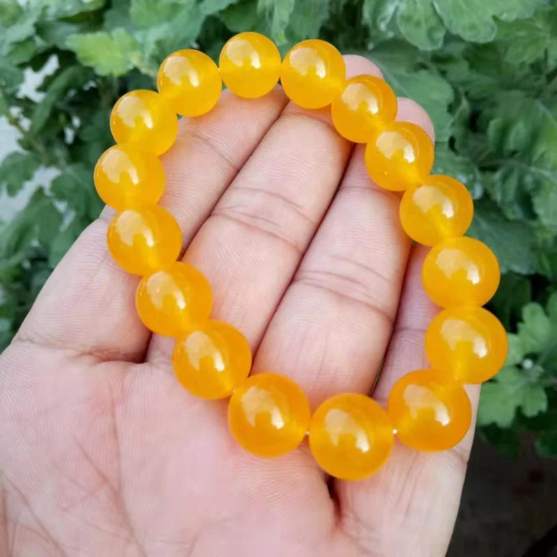 Wholesale Ice-like Yellow Dragon Huang Lashi Bracelet Quartz Rock Jade Ornament