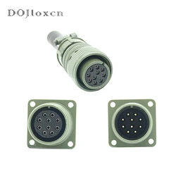 1 Set 10 Pin US Military Standard Aviation Plug MS3106A-18-1S/P Straight Head Elbow Male Female Connector Auto Aviation Socket