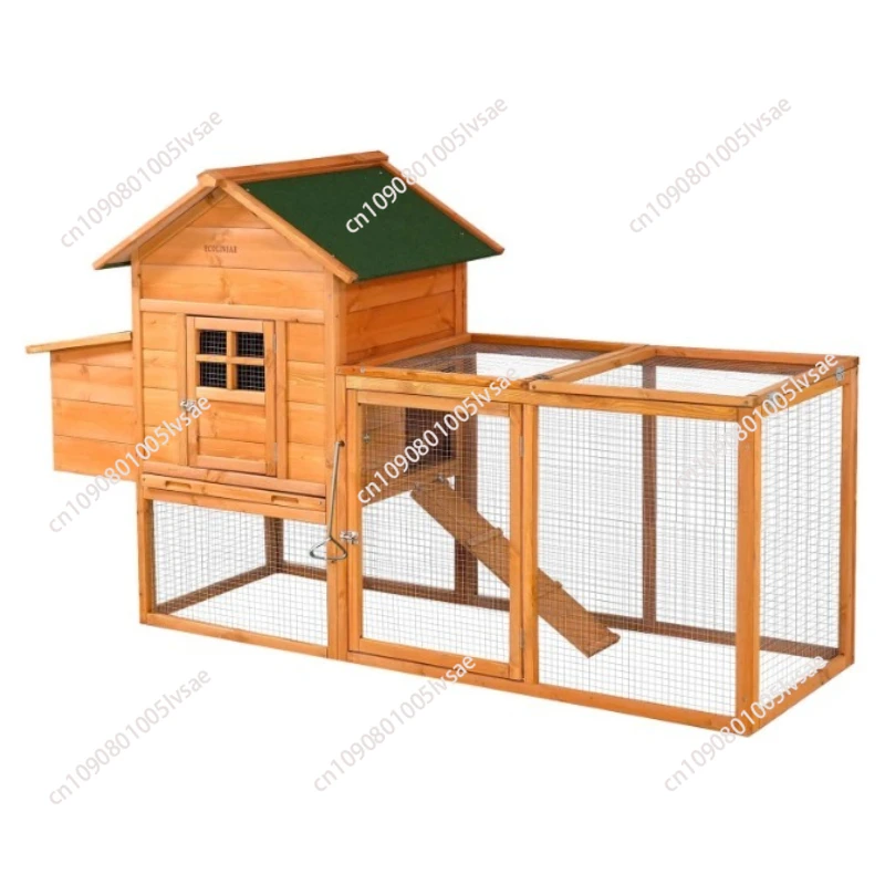 Waterproof wooden chicken coop