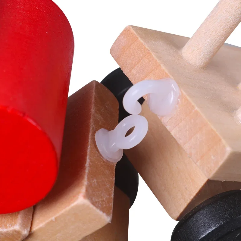 Houten autospeelgoed voor kinderen Stapelvorm Geometrie Trein Diecasts Voertuigset Combinatietrein Auto's Educatief speelgoed Geschenken Kinderen