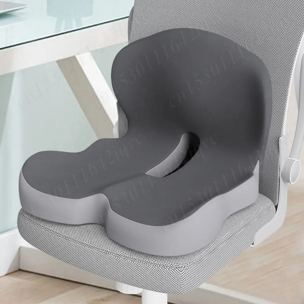 

L-Shape Memory Foam Chair Orthopedic Office Seat Cushion Ergonomic Comfort Back Coccyx Pillow Tailbone Hip Waist Support Pillow