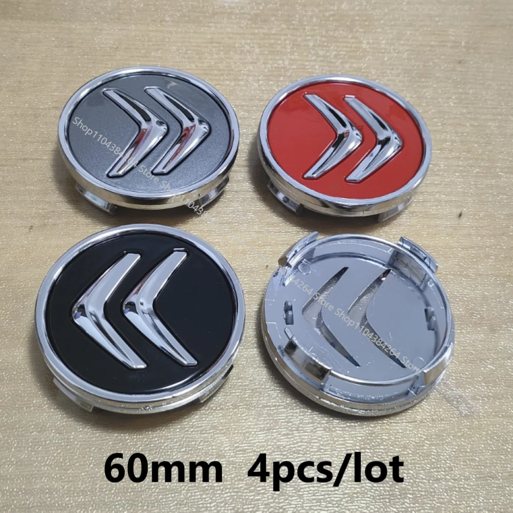 Cache-moyeux Autocollants Pour Citroën - Lot De 4 - Diamètre 65 Mm - Protection Et Style Pour Jantes