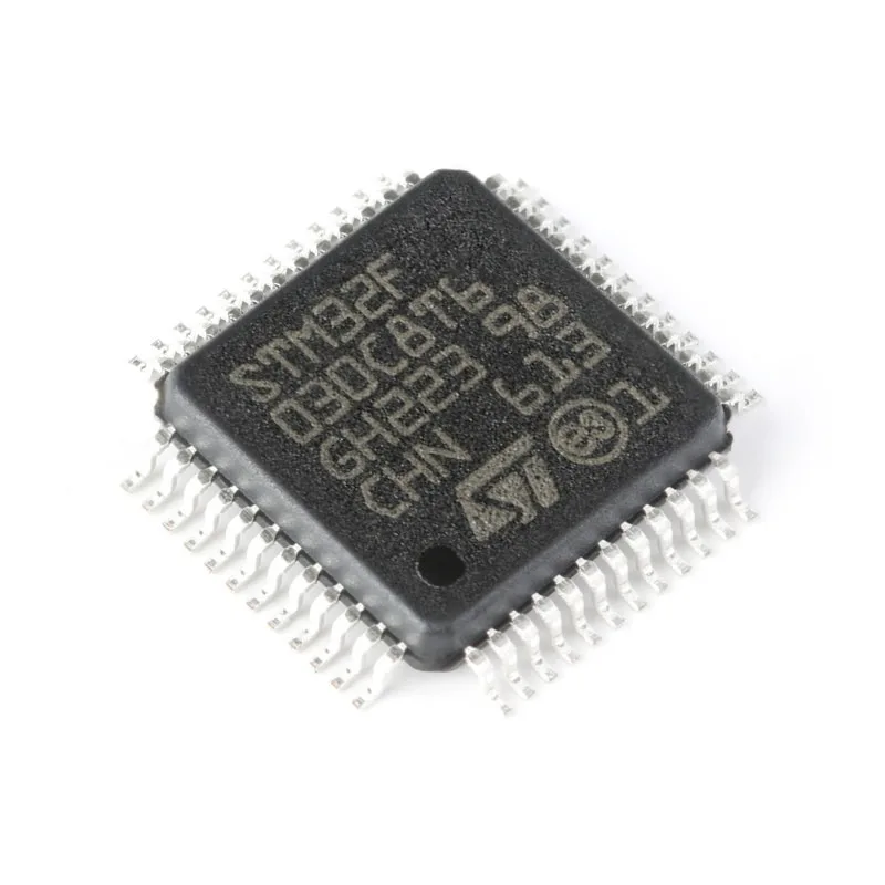 Genuine Original STM32F030C8T6, LQFP‑48 Package, ARM Cortex‑M0 Core 32‑Bit Microcontroller MCU Chip