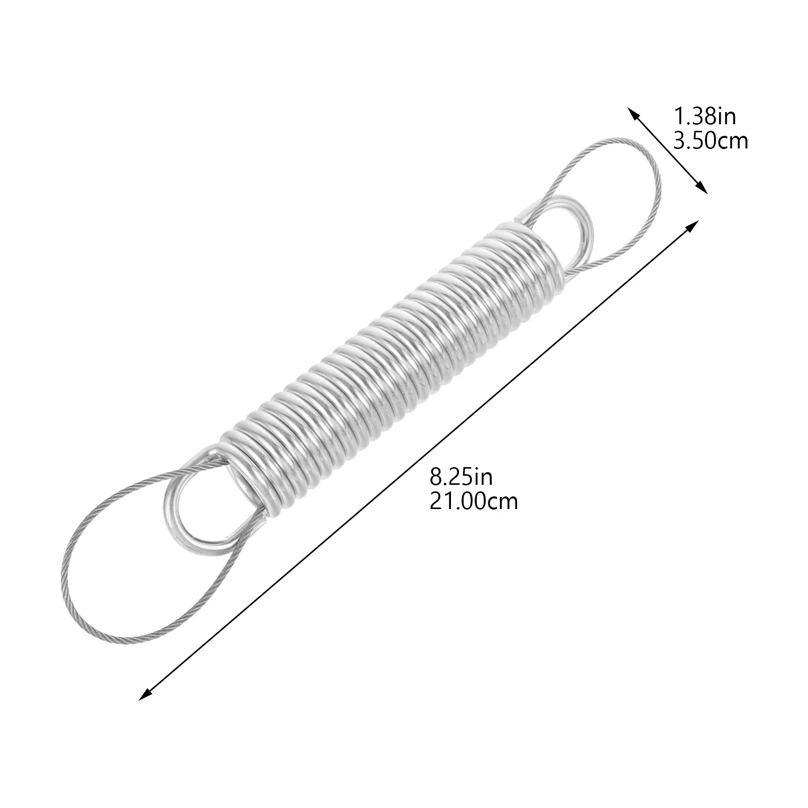 Zestaw sprężyn do hamaka, wytrzymałe metalowe akcesoria do zawieszania huśtawek, niski poziom hałasu i wibracji, sprężyny o dużej wytrzymałości.