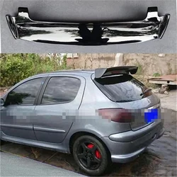 For Peugeot 206 207 Spoiler 2008 2009 2010 2011 ABS Plastic Rear Roof Spoiler Wing Trunk Lip Boot Cover Car Styling