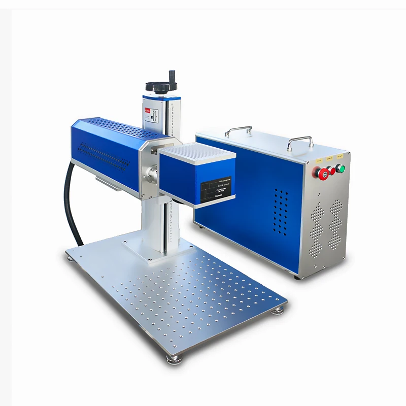 Split Co2 Rf 20w 30w Laser Marking Machine Denim Jeans Leather Laser Marking Engraving Machine