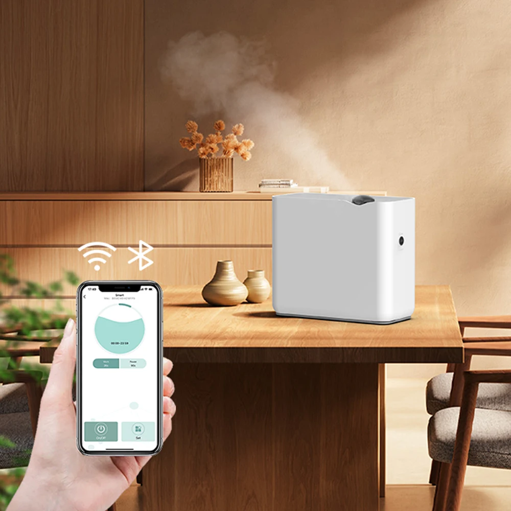 

New Product Ideas 2024 Perfume Diffuser WiFi/Bluetooth Remote Control Smart Humidifiers Hvac Aroma Diffusers With Oil Detection