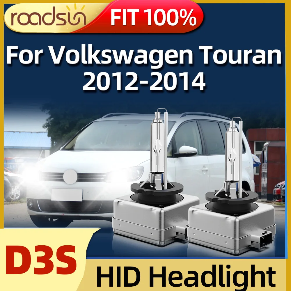 

Roadsun D3S Xenon HID Bulbs Car HeadLight 6000K Super Version HID Bulb For Volkswagen Touran 2012 2013 2014