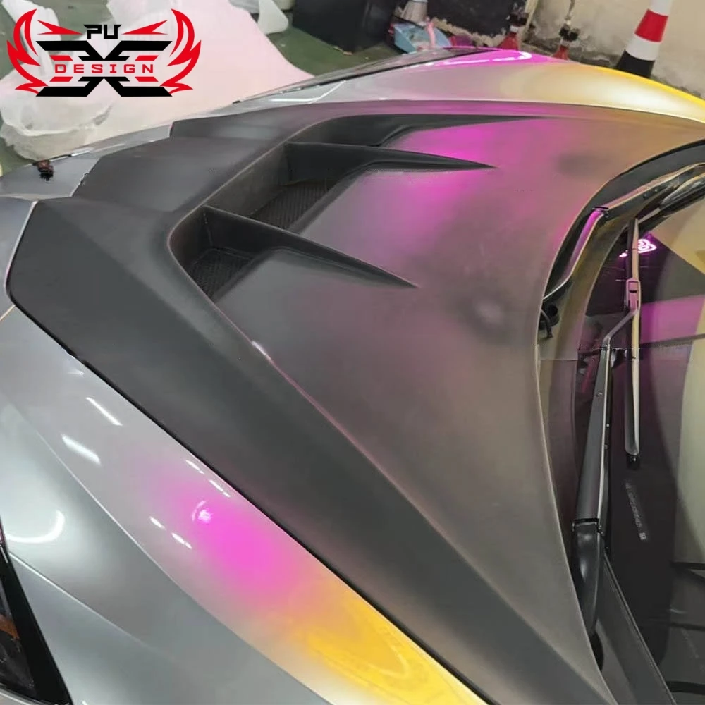 

For Chevrolet Corvette C8 Z06 2020+ Unpainted FRP Hood ZR1 Style Front Hood