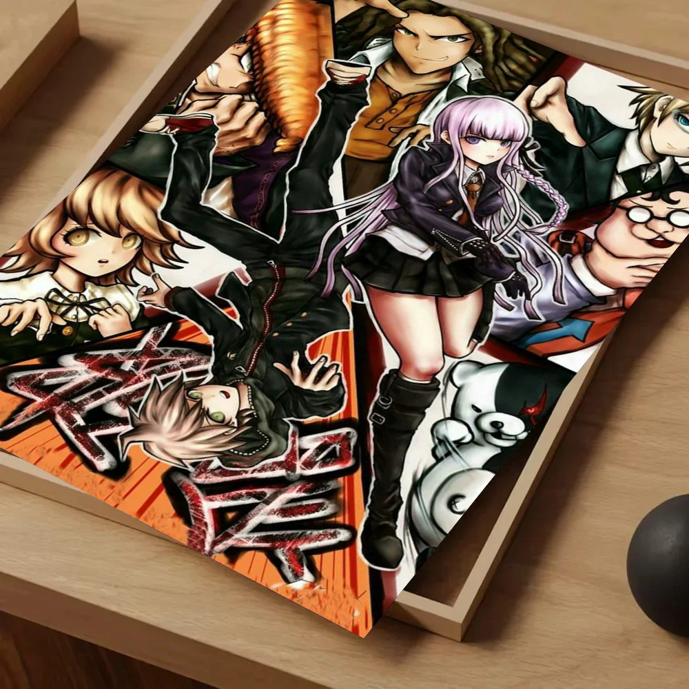 1 قطعة أنيمي لعبة Danganronpa المشارك ذاتية اللصق الفن مقاوم للماء ورقة ملصق مقهى بار غرفة جدار ديكور