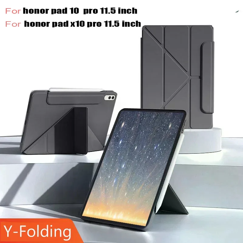 

Y-Fold Stand Case for Honor Pad 10 X10 Pro 11.5 inch 2025 Shockproof Stand Smart Leather Tablet cover