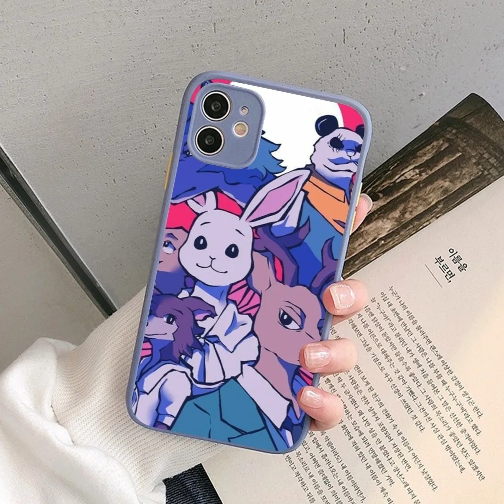 Classic Japanese Anime B-Beastars Phone Case For IPhone 14 11 12 13 Mini Pro Max 8 7 Plus X XR XS MAX Translucent Matte Cover