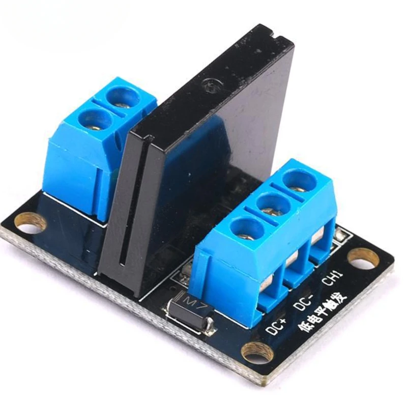 30 pcs/pack 1 Channel 5V/12V/24V Low Level Solid State Relay Module with Fuse Solid State Relay 250V2A