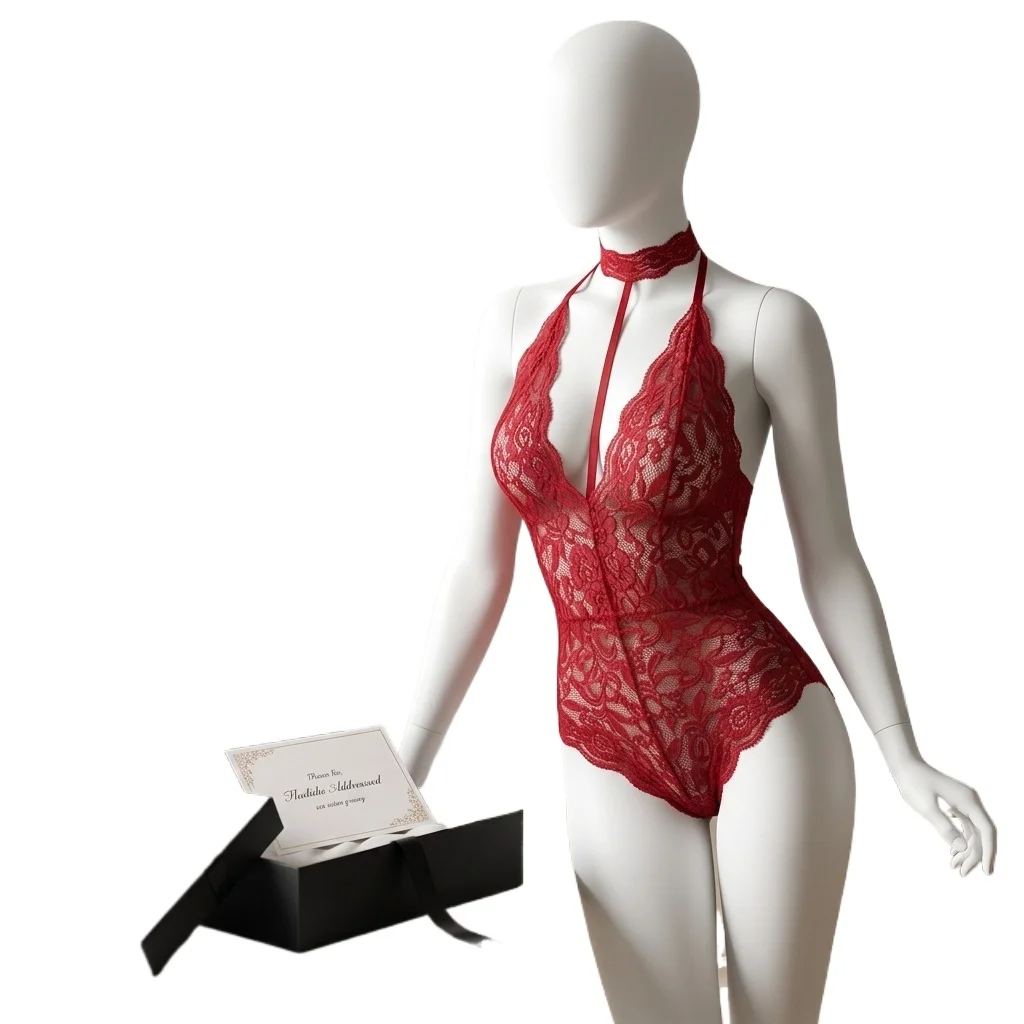 Woman Lace Lingerie Transparent Babydoll Underwear Tube Top Costumes Sleepwear Dress Bikini Cosplay Cat