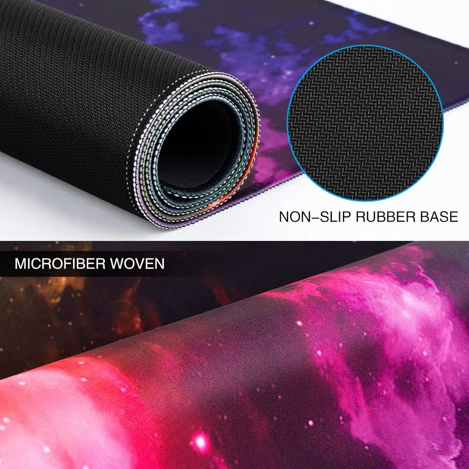 Canjoy Gaming Mouse Pad, teclado estendido grande Tapete de mouse Grande Almofada de mesa de computador com base antiderrapante e borda costurada