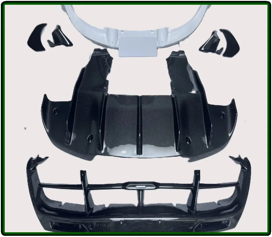 Carbon Fiber Body Kit Front Lip Side Skirt Diffuser Wing for McLaren 720S Upgrade to 765LT Style