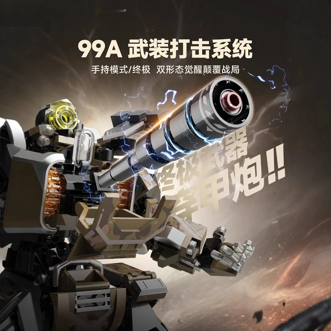 

iblock1204 Новый строительный блок 99A основной боевой танк Меха сборочная игрушка-головоломка для мальчика подарок на день рождения