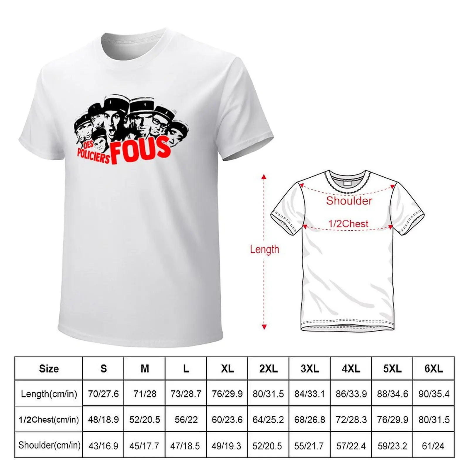 Mens Womens Louis De Funès Funes Crazy Cops Des Policers Fous Vintage Retro T-Shirt plus sizes for a boy mens t shirt graphic